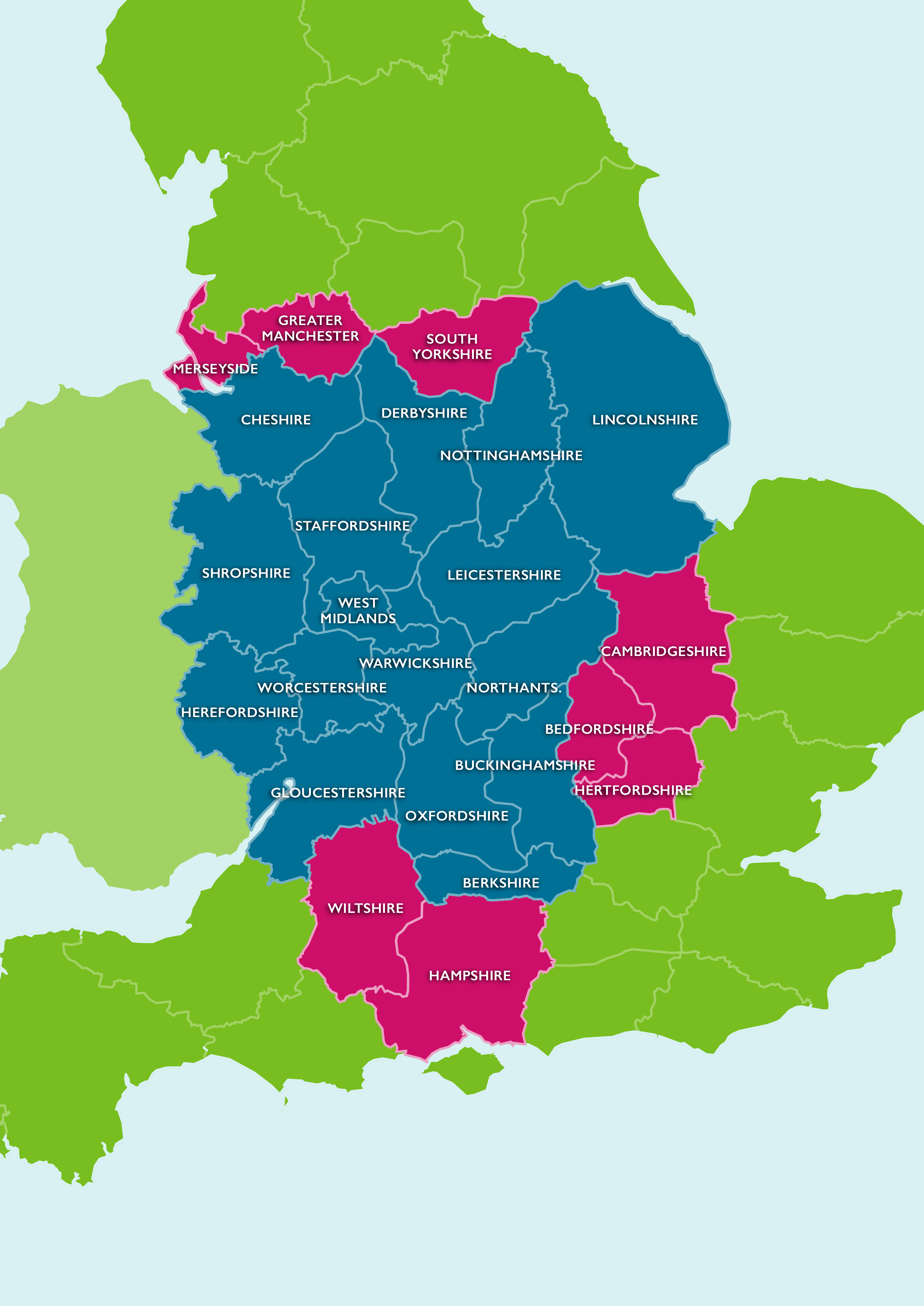 Adoption Focus UK Coverage Map